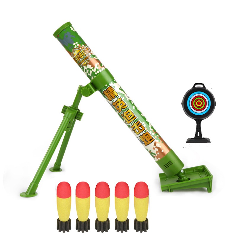 兒童迫擊炮玩具火箭炮榴彈軟彈導彈發射器排拍追擊大炮槍男孩網紅-細節圖5