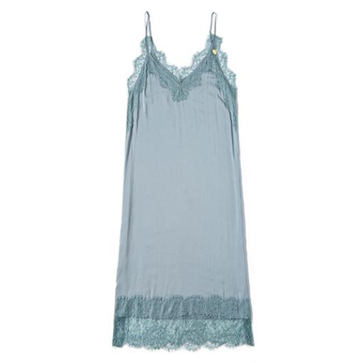 《夏夜茶花》三色蕾絲打底吊帶睡裙夏家居服睡衣連衣裙-細節圖3