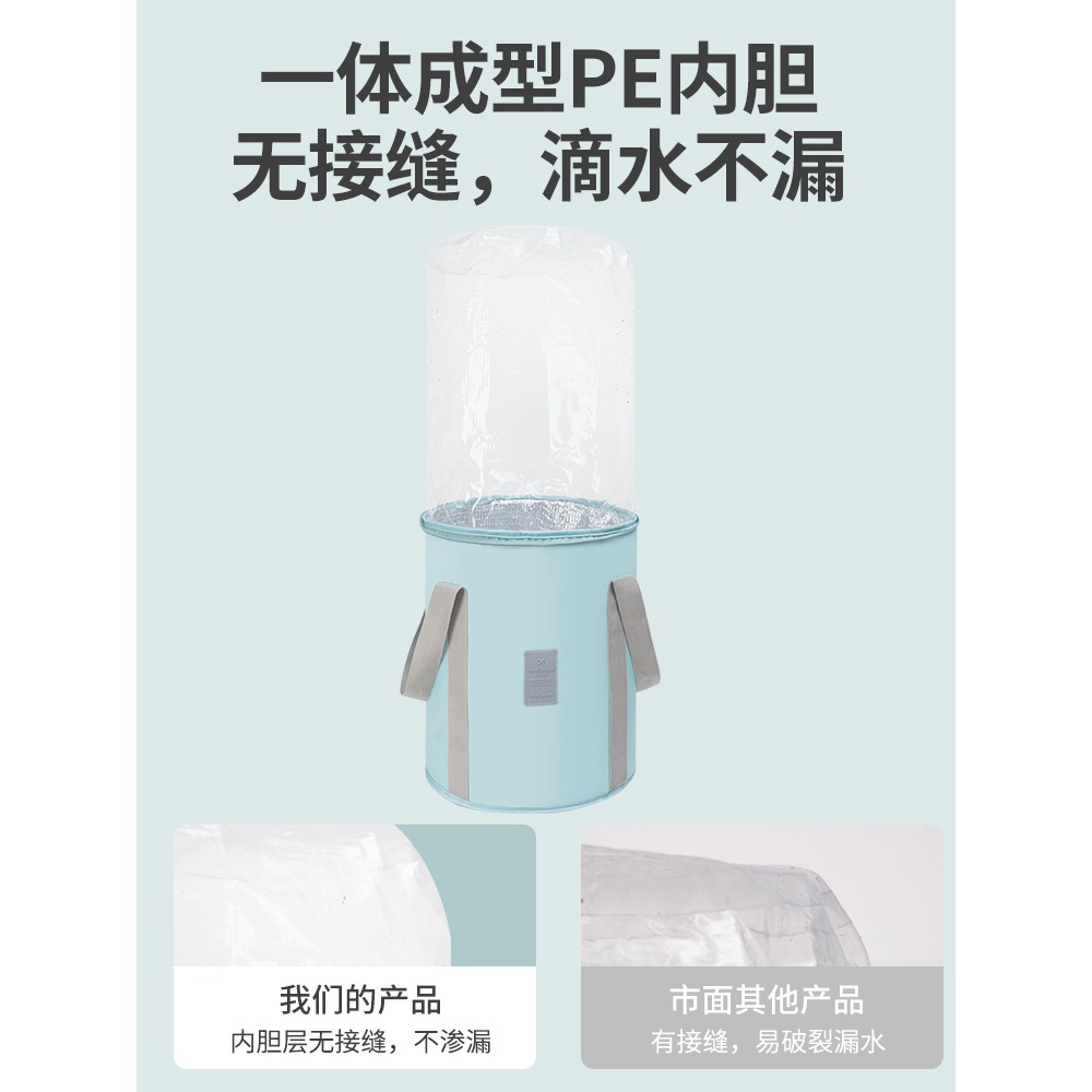 可折疊泡腳桶深桶過小腿家用便攜式足浴神器洗腳盆燻蒸宿舍泡腳袋-細節圖5
