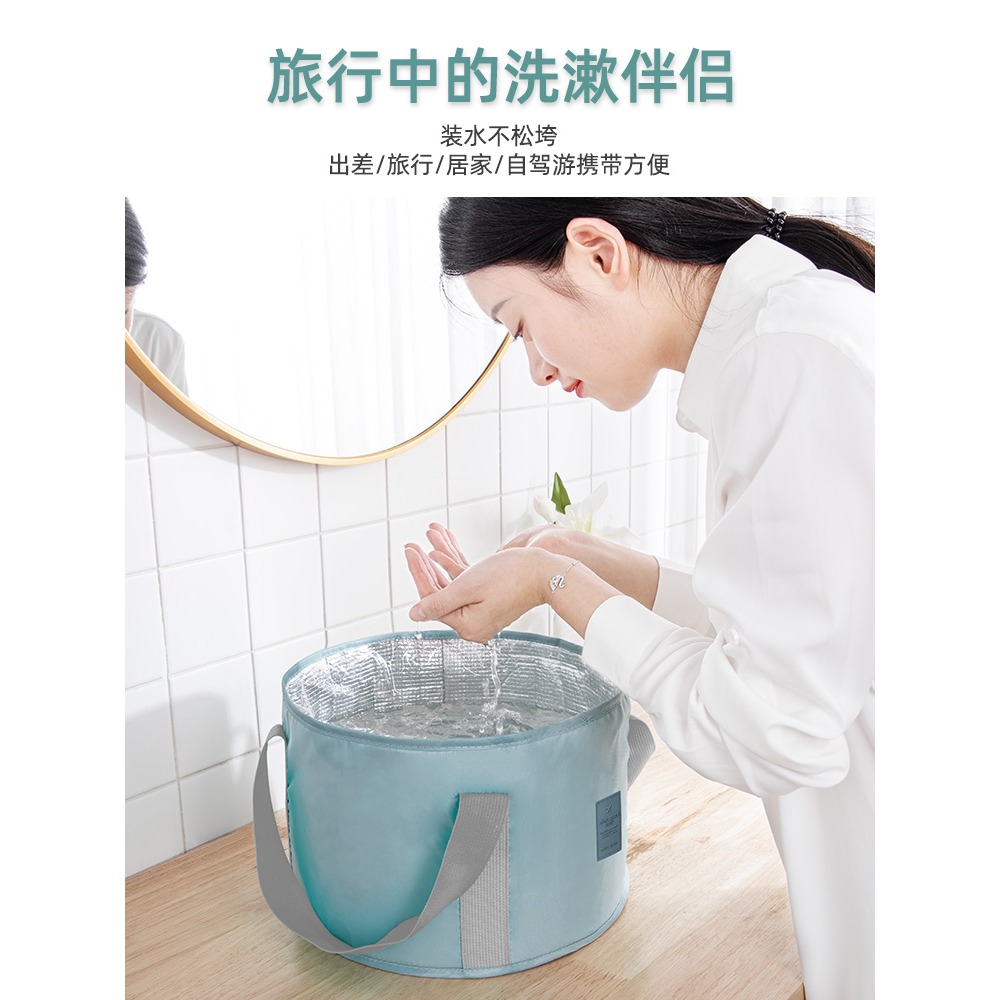 可折疊泡腳桶過小腿加高過膝家用保溫洗腳袋高深足浴桶盆便攜宿舍-細節圖4