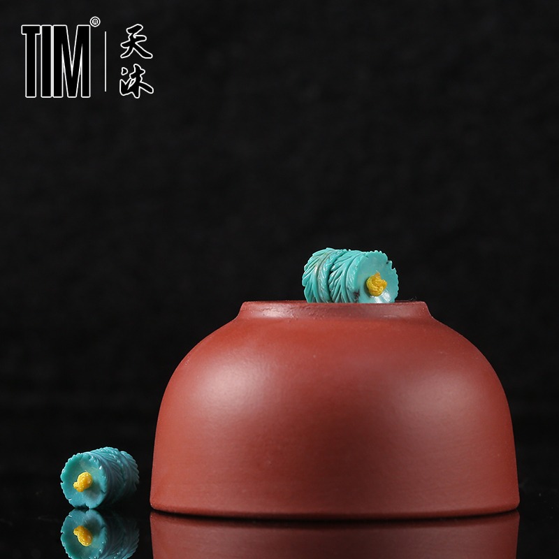 TIM原礦綠松石羽毛對珠隔珠手串手鏈腰珠金剛星月菩提配飾-細節圖3