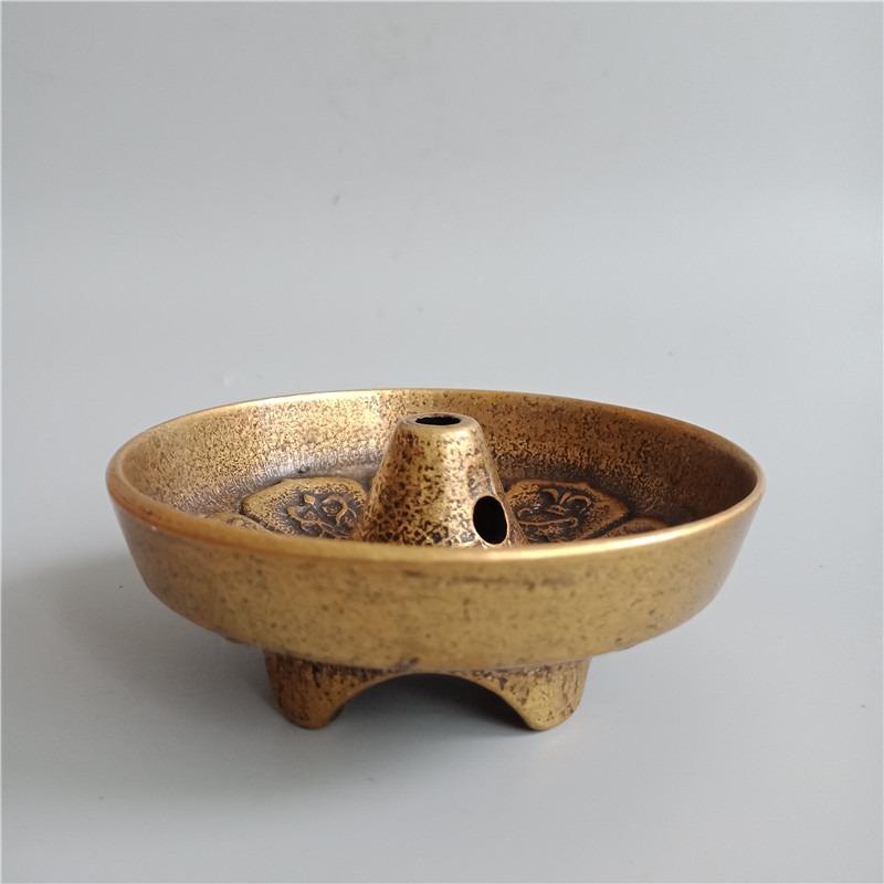 仿古黃銅八寶油燈純銅老式油燈盞七星油燈家用佛堂供奉用品擺件-細節圖4