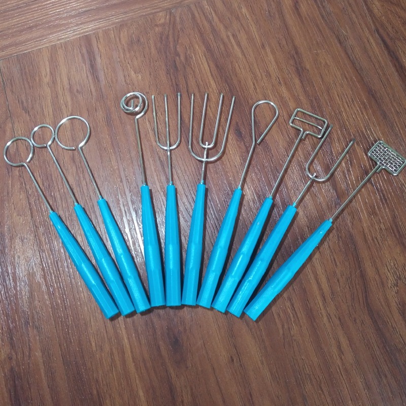 烘焙工具巧克力專用叉子裝飾插具不銹鋼巧克力浸叉10件套裝家用-細節圖2