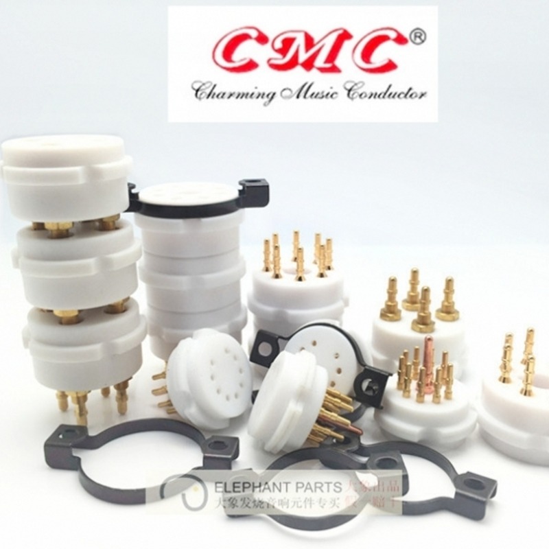 美國特氟龍CMC電木489四八九腳 6080/6AS7/845/KT88/6922電子管座-細節圖3