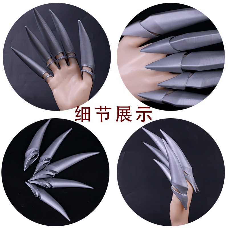 軒影cos道具LOL英雄聯盟魔女九尾狐阿貍 cosplay道具手指甲伊芙琳-細節圖2