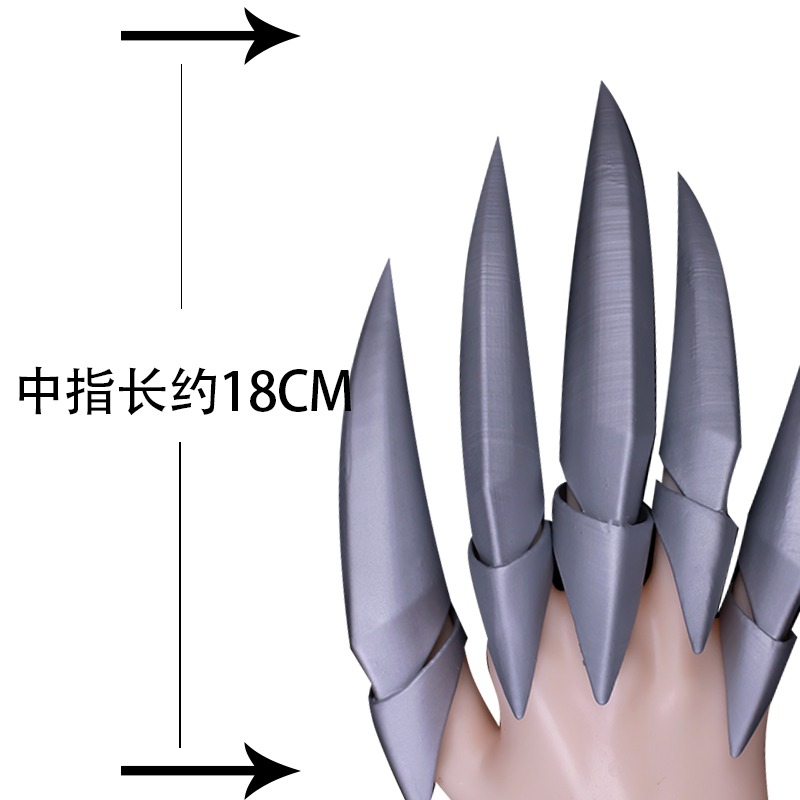 軒影cos道具LOL英雄聯盟魔女九尾狐阿貍 cosplay道具手指甲伊芙琳-細節圖4