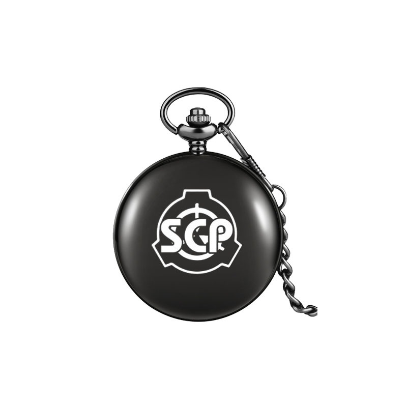 scp基金會周邊懷表 機動特遣隊九尾狐 刻定製字禮物復古手錶 項鏈-細節圖3