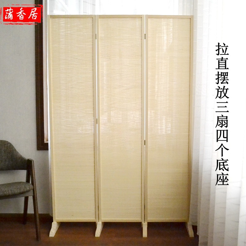 屏風實木仿古客廳臥室簡易折疊屏風中式隔斷折屏移動酒店餐廳玄關-細節圖3