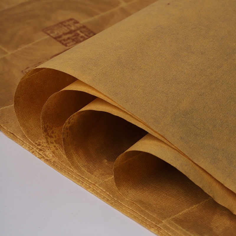 【草木堂】王羲之蘭亭序復古創作宣紙國展書法專用紙半生熟仿古磚紋絹紋古車馬麻紋四尺對開作品紙行書宣紙-細節圖4