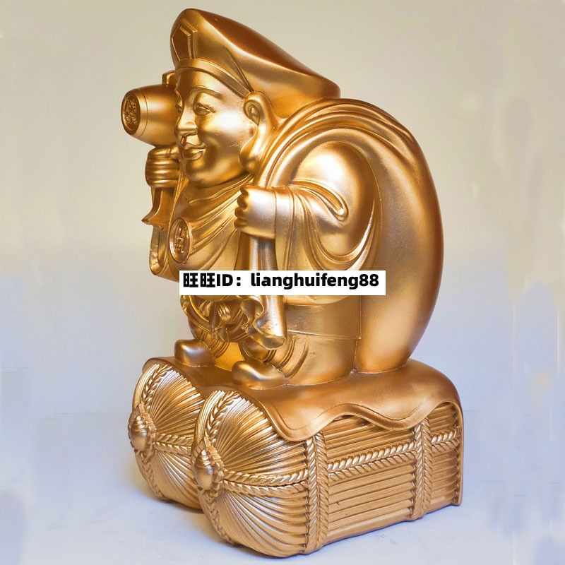 李居明八運吉祥物大富翁財神擺件招財大黑天財神辦公室裝飾-細節圖3