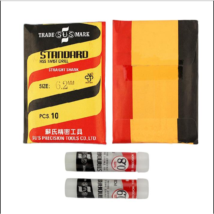 臺灣SUS蘇氏鉆頭 直柄麻花鉆頭 HSS 不銹鋼專用直鉆0.8-13mm-細節圖4