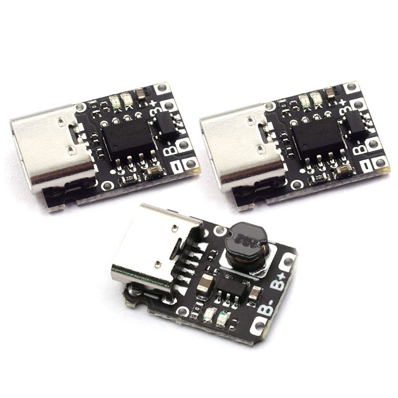5V充放電一體模塊3.7V 4.2V18650鋰電池充電升壓電源板保護Type-c-細節圖2