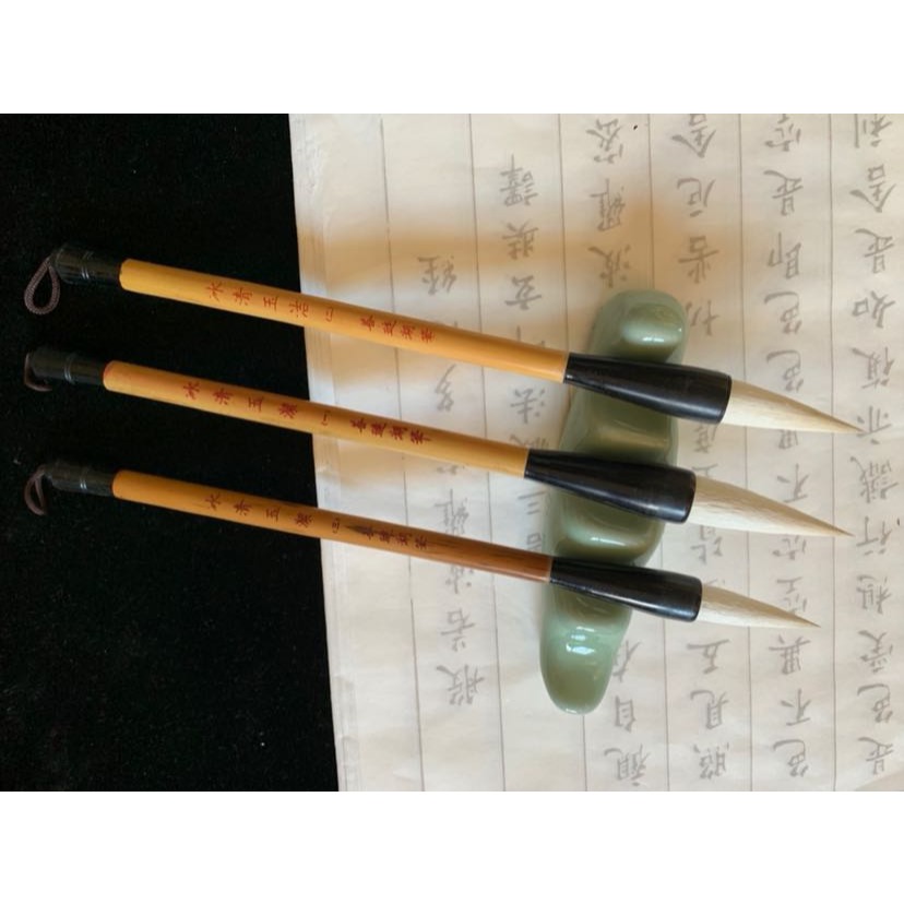羊兼毫鬥筆蒜頭細嫩光鋒2號冰清玉潔出鋒4.3釐米隸書花鳥畫渲染毛-細節圖3