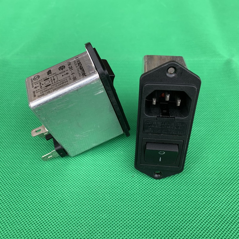 夏弗納 SCHAFFNER FN281-6-06 250V 6A 帶開關保險絲進口濾波器-細節圖2