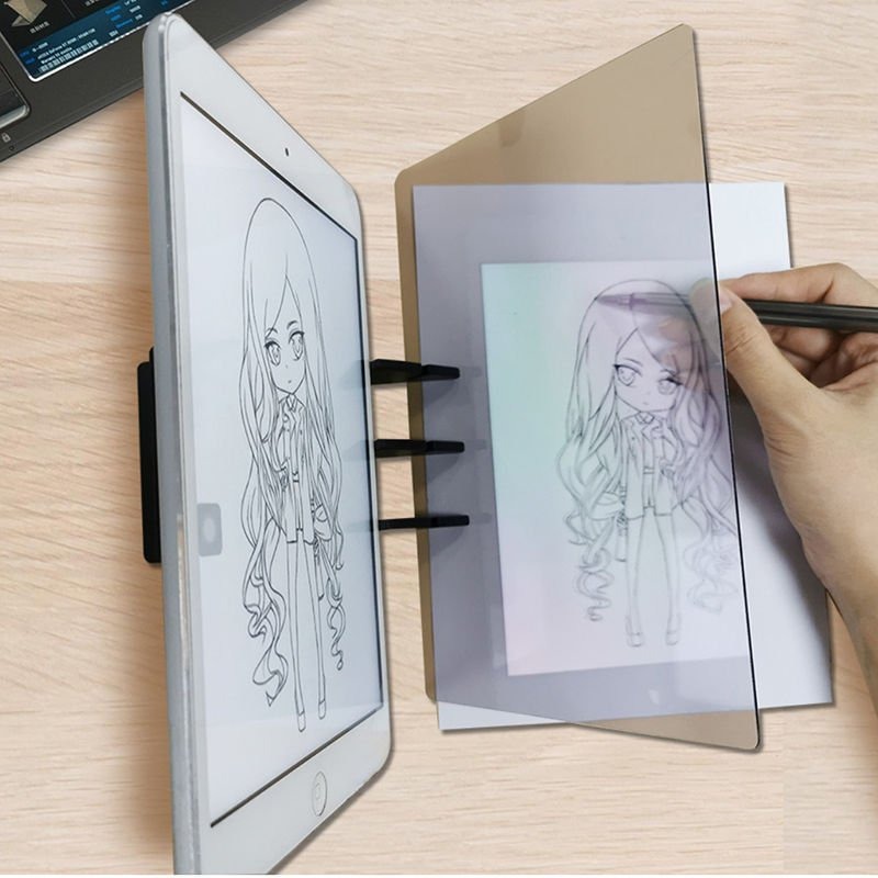 畫畫神器光學臨摹板拷貝臺通用投影動漫素描線稿繪畫描圖支架工具-細節圖3