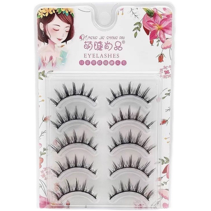 漫畫眼cos小惡魔假睫毛仙子毛女自然仿真濃密卷翹硬梗可撐雙眼皮-細節圖5