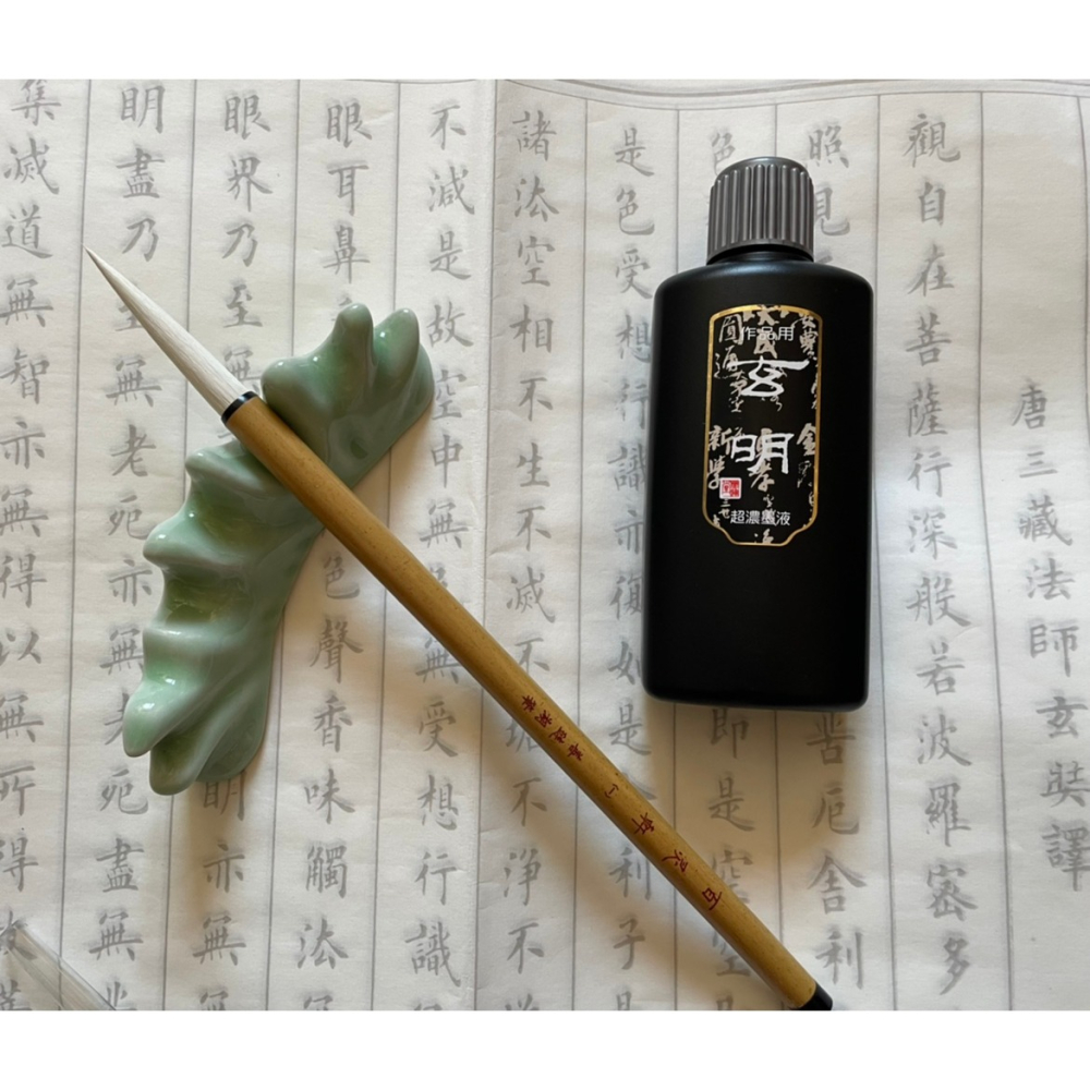 百靈軒大中小楷 長鋒行草書羊兼毫毛筆勾線國畫出鋒5釐米軟硬適中-細節圖5