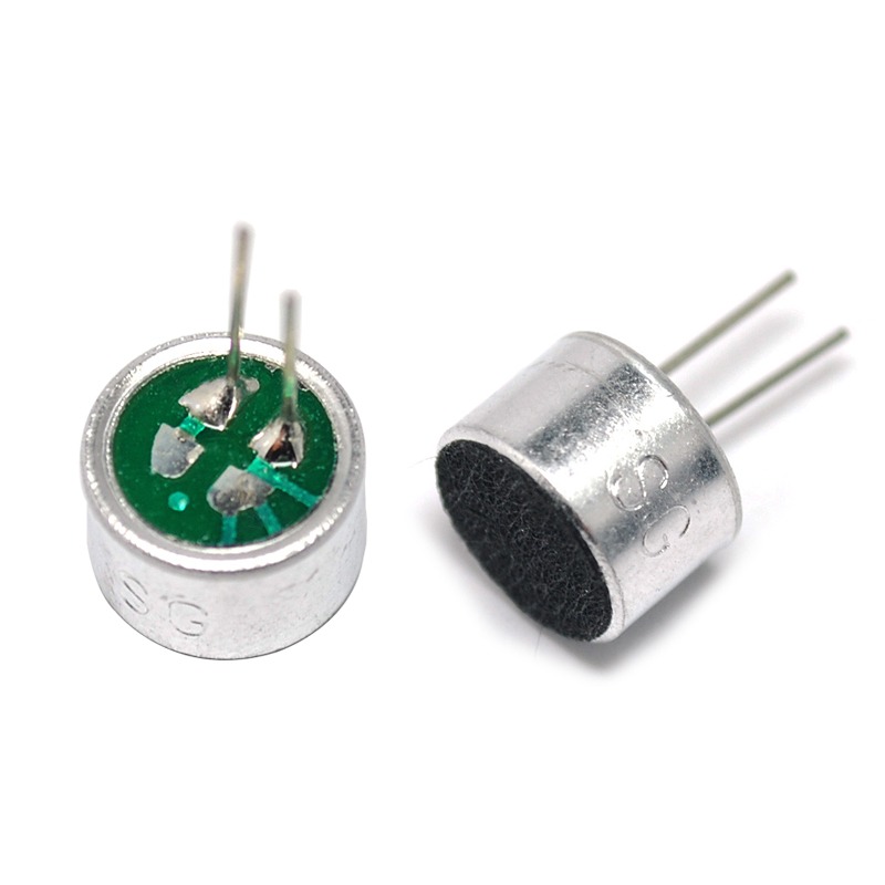 咪頭9*7mm 電容式 駐極體話筒拾音器 麥克風 靈敏度52DB (10個)-細節圖2