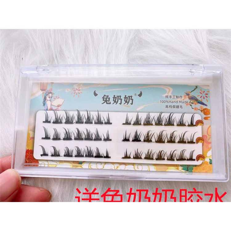 兔奶奶cos漫畫款小惡魔分段式！假睫毛女自然仿真硬梗仙子毛單簇-細節圖4