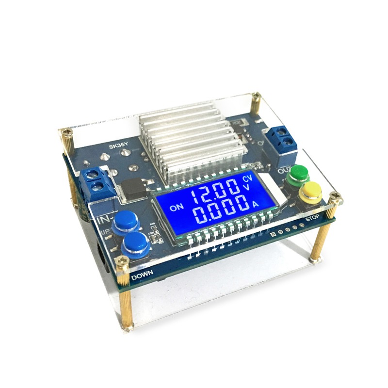 數控升降壓恆壓恆流模塊12V升壓9V24V可調降太陽能充電帶外殼電源-細節圖2