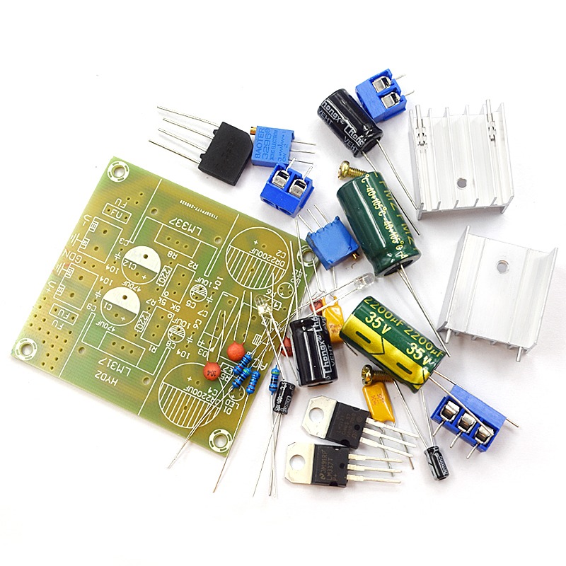 LM317+LM337正負雙電源可調穩壓電源板套件 負電壓板 317調壓散件-細節圖2