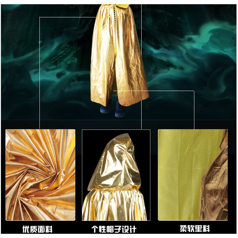 漢禮萬聖節兒童成人帶帽披風 cos死神吸血鬼披風斗篷化妝舞會裝扮-細節圖9