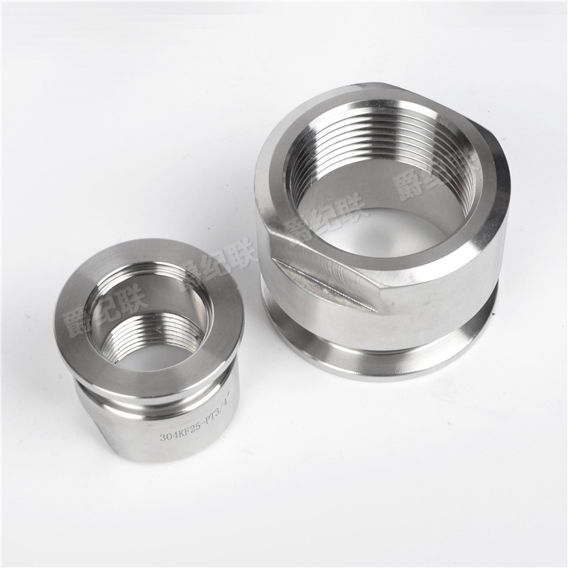 快裝內絲KF16 KF25 kf40 kf50銑邊內絲 304不銹鋼真空KF卡盤內絲-細節圖2