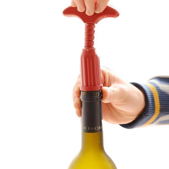 簡易便攜紅酒開瓶器塑料啟瓶器葡萄酒拔塞器啟子加厚款開酒器起子-細節圖2