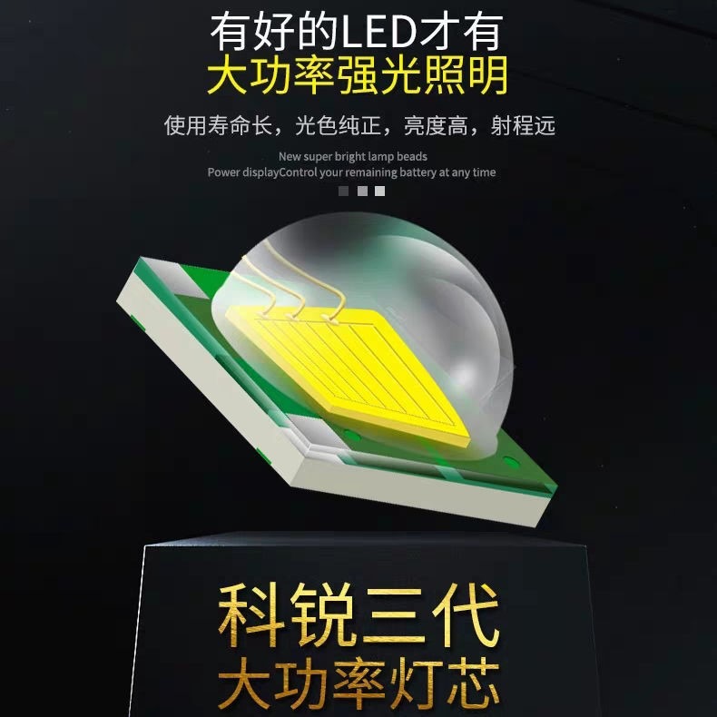 LED頭燈強光可充電變焦遠射頭戴式手電筒超亮夜釣魚礦燈疝氣小-細節圖2