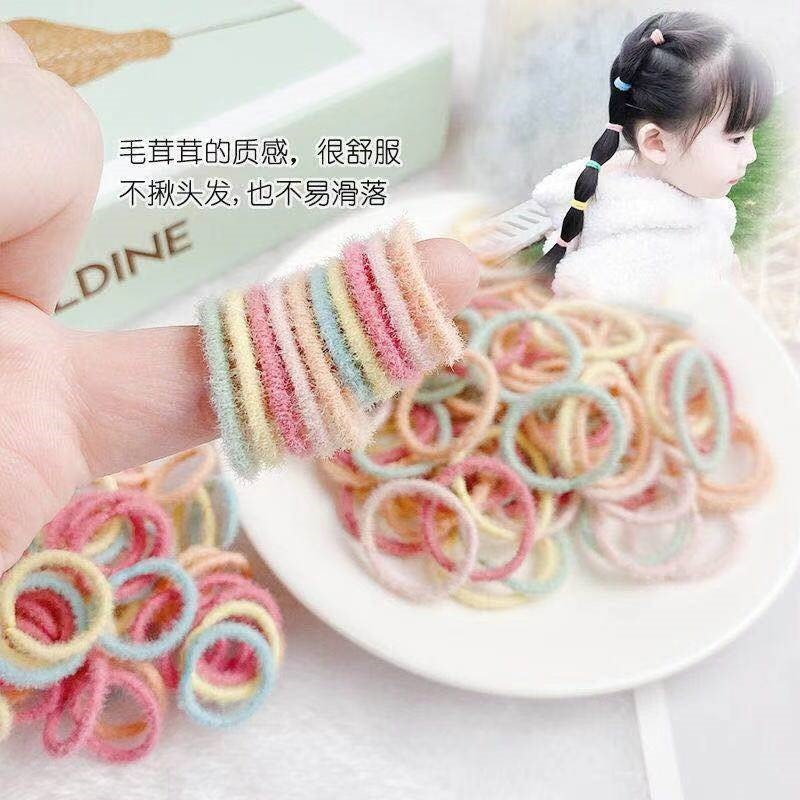 韓版兒童發圈不傷發小女孩扎頭發皮筋發繩頭飾無縫橡皮筋寶寶頭繩-細節圖5