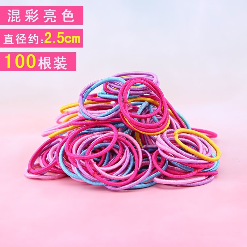 韓版兒童發圈不傷發小女孩扎頭發皮筋發繩頭飾無縫橡皮筋寶寶頭繩-細節圖6
