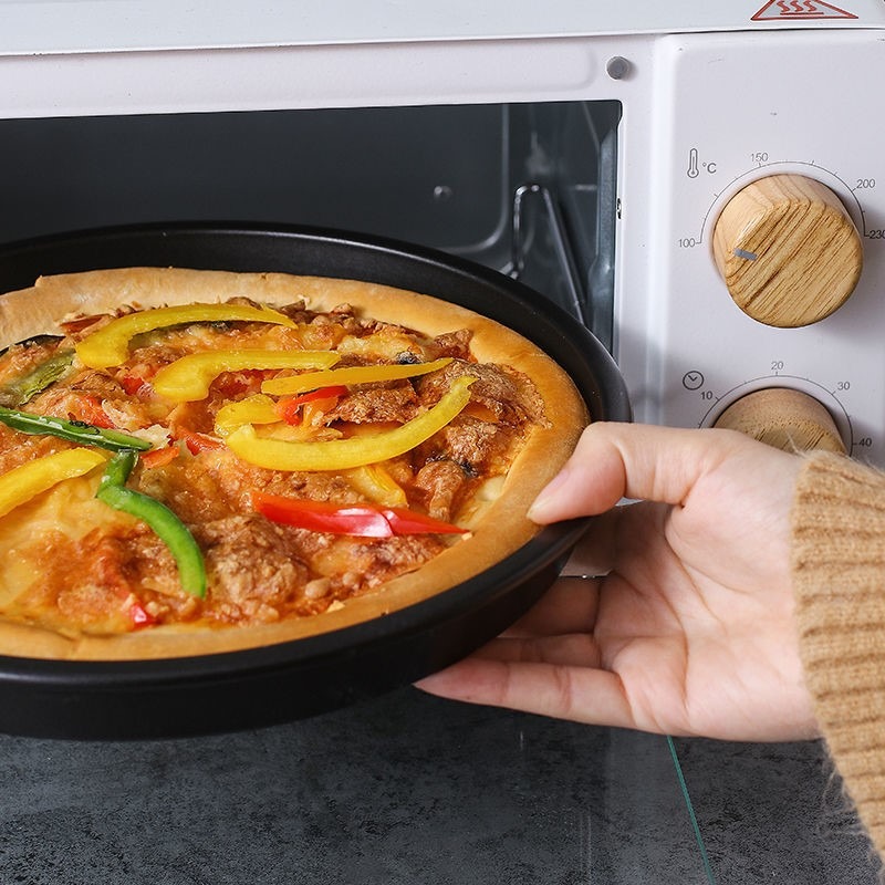披薩餅底烤盤烤箱專用的pizza蛋糕模具家用烘培工具商用加厚不粘-細節圖3