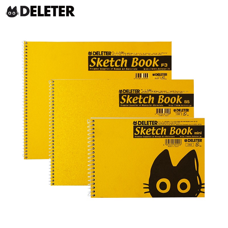 日本原裝進口 deleter F3 靈貓系列無酸性 B5 漫畫本 素描本-細節圖2