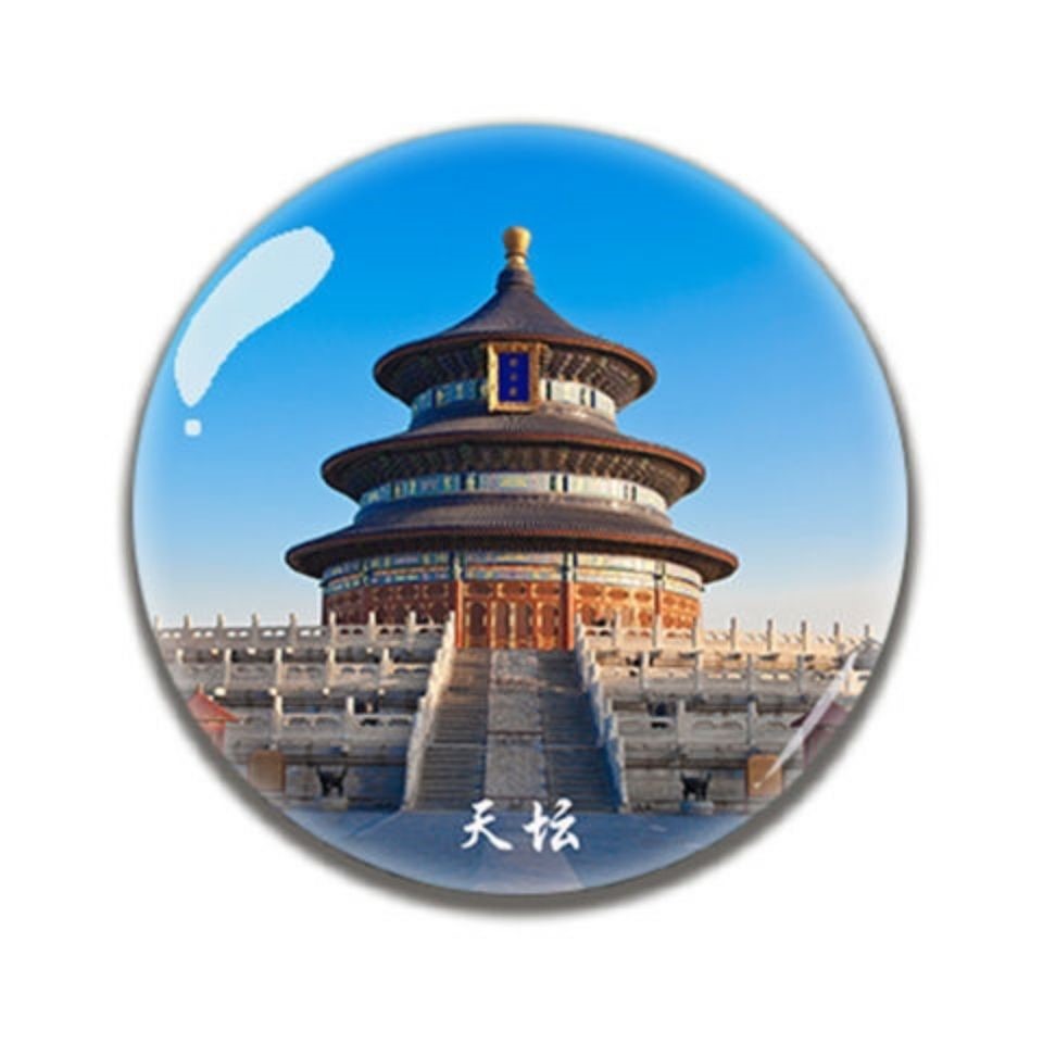 雲南風景冰箱貼昆明滇池大理洱海麗江西雙版納水晶磁貼旅遊紀念品-細節圖4