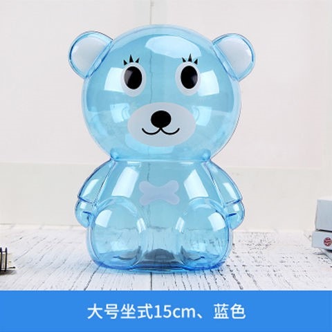 透明儲錢罐防摔卡通可愛兒童存錢罐零錢罐儲蓄罐紙硬幣幼兒園禮物-細節圖7