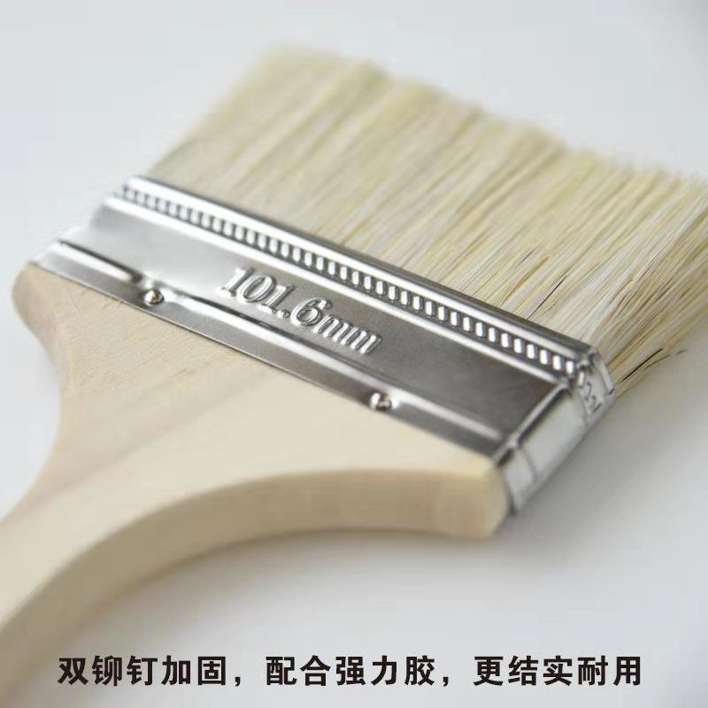 毛刷子食品刷軟硬毛膠水刷家用小號長毛刷燒烤豬毛刷棕毛油漆刷子-細節圖4