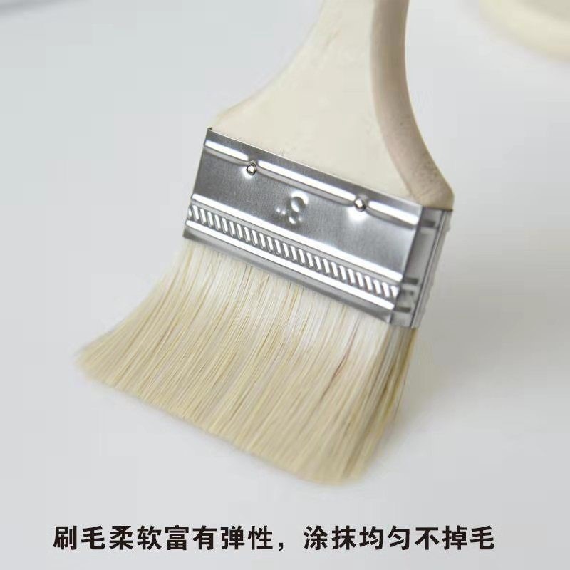 毛刷子食品刷軟硬毛膠水刷家用小號長毛刷燒烤豬毛刷棕毛油漆刷子-細節圖5