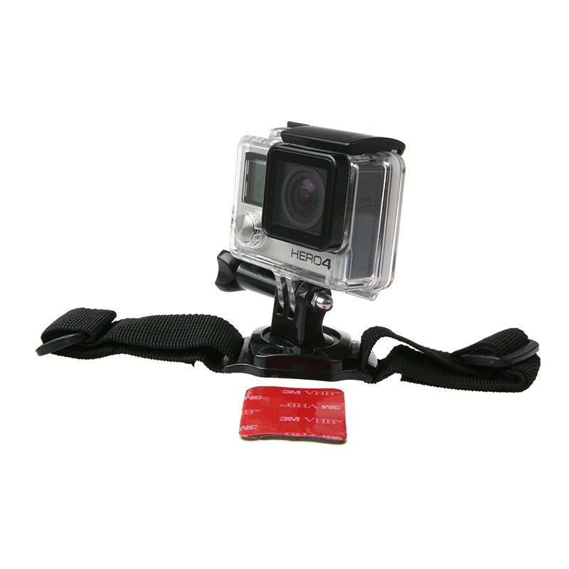 GoPro配件 SJ4000頭盔帶 hero4Session 360度旋轉頭盔固定帶綁帶-細節圖2