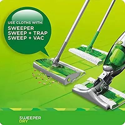 現貨40片 美國原裝Swiffer Sweeper拖把幹巾靜電除塵紙吸塵布-細節圖2