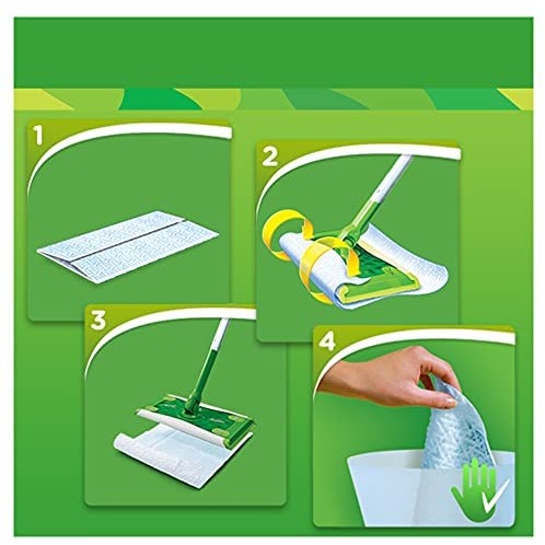 現貨40片 美國原裝Swiffer Sweeper拖把幹巾靜電除塵紙吸塵布-細節圖4