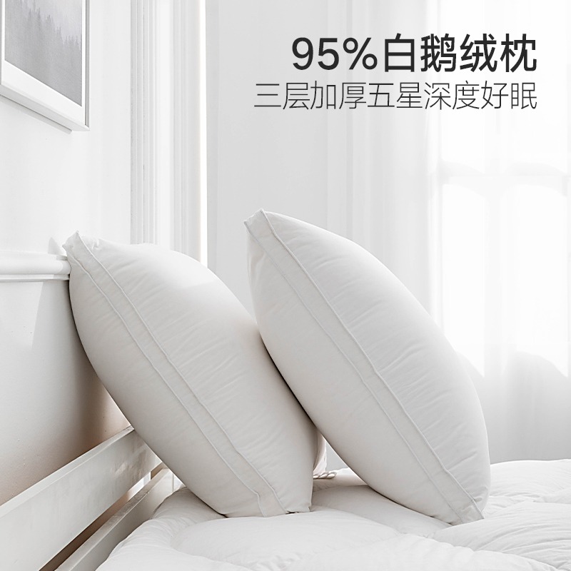 希爾頓萬豪五星級酒店羽絨抱枕靠墊芯靠背汽車腰枕沙發羽毛靠墊-細節圖2