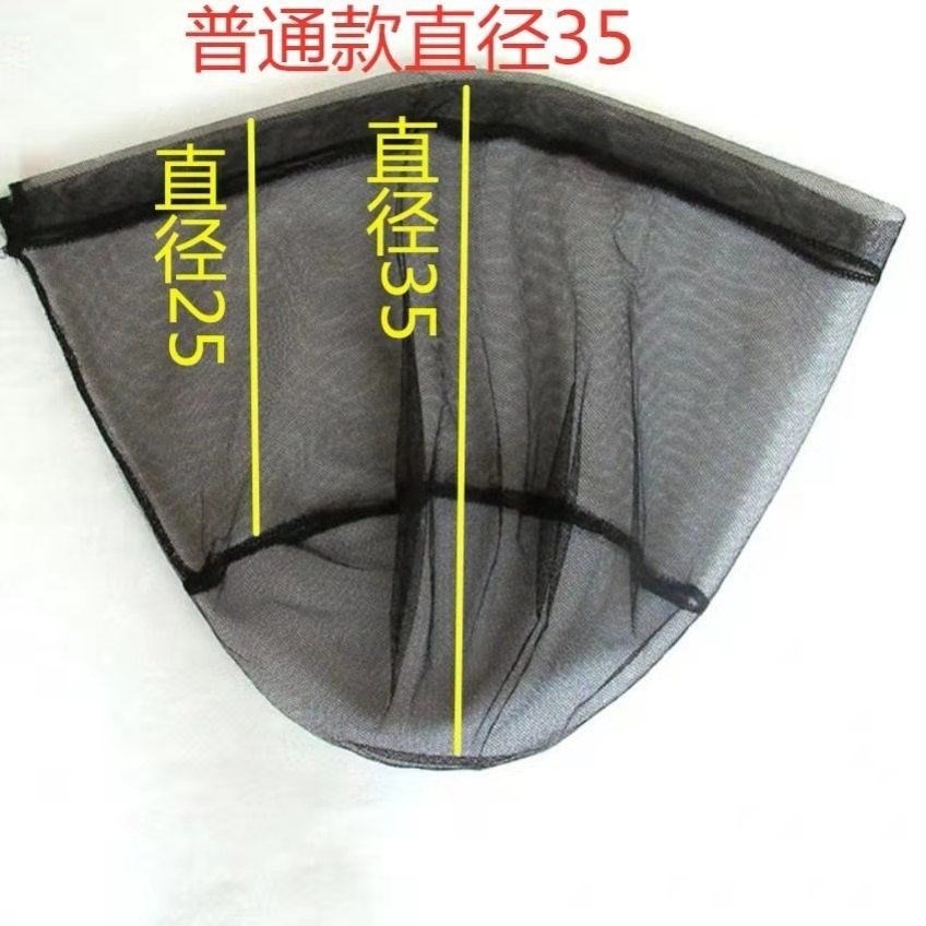 不銹鋼抄網頭 納米抄網兜掛膠加深網兜超輕防刮網兜密眼網布漁具-細節圖3