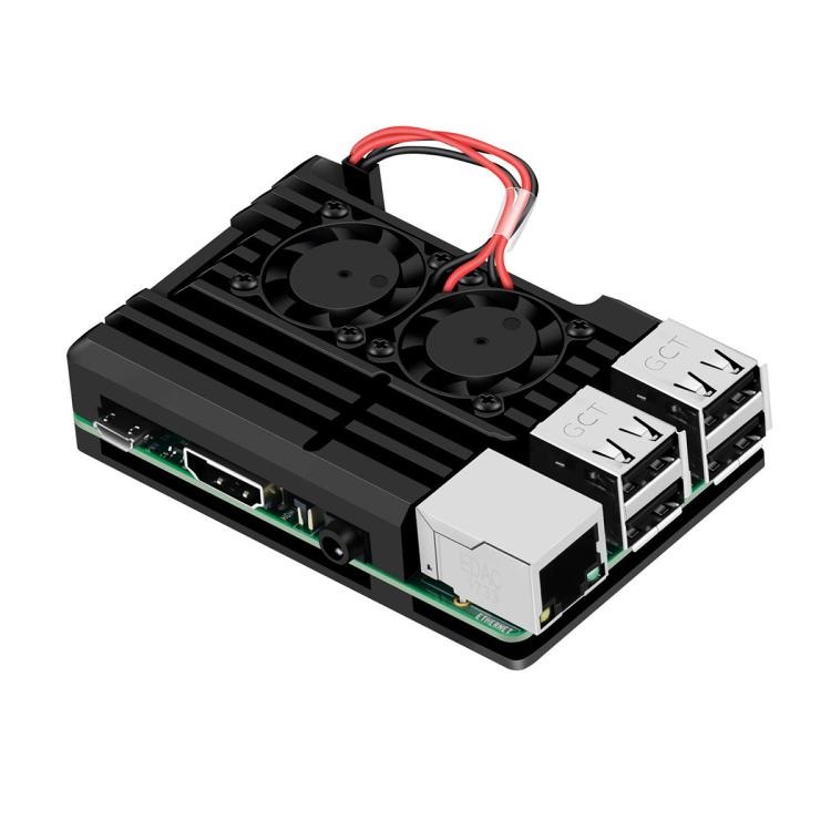 樹莓派3代主板鋁合金金屬散熱外殼RaspberryPi3B+3B2B通用盔甲款-細節圖2