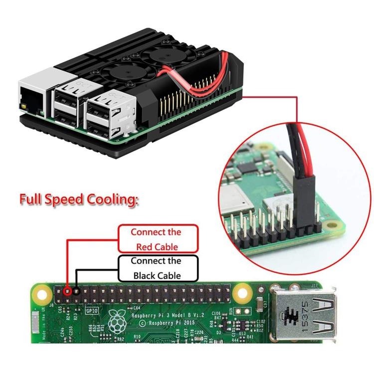 樹莓派3代主板鋁合金金屬散熱外殼RaspberryPi3B+3B2B通用盔甲款-細節圖4