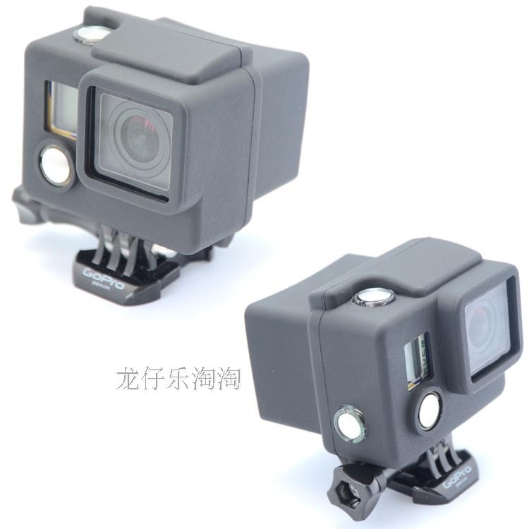 gopro hero4 3+防水殼硅膠套 潛水殼保護套保護殼硅膠套gopro配件-細節圖3