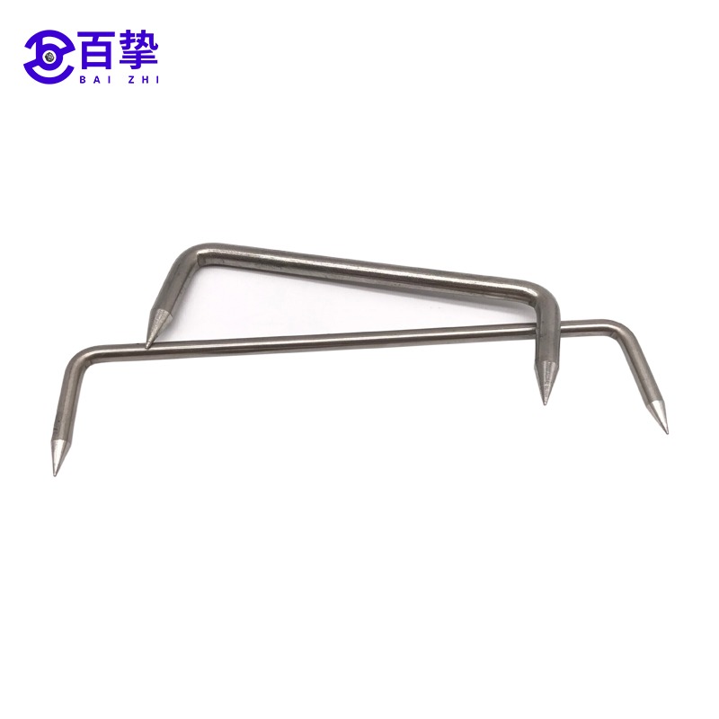 304不銹鋼螞蟥釘/扒釘/碼釘/馬王釘/U型騎馬釘/鋦釘/建築大長鐵釘-細節圖5