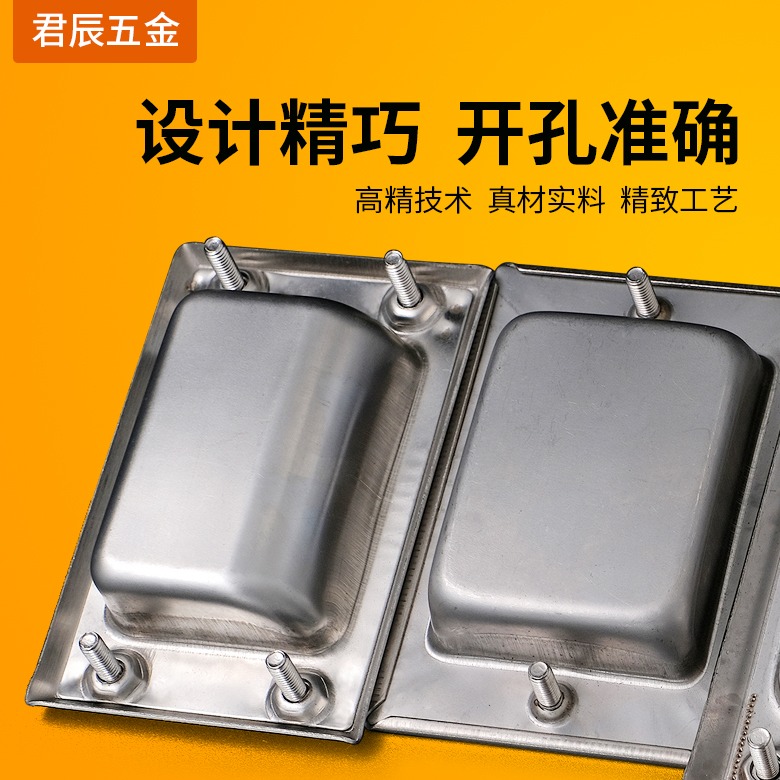 304不銹鋼內嵌櫃門隱形暗拉手嵌入式櫥櫃移門抽屜把手配電櫃扣手-細節圖2