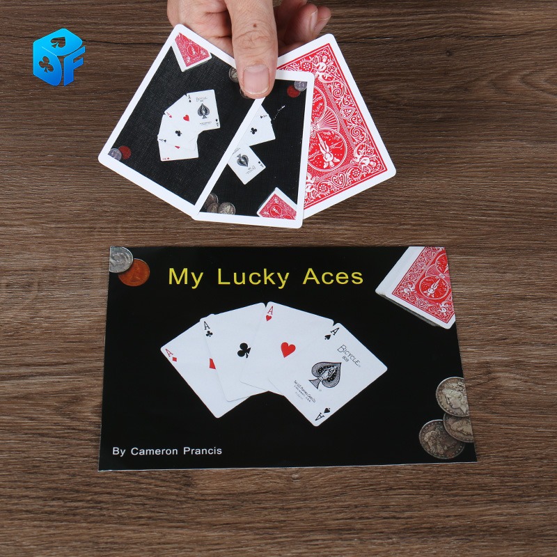 近景紙牌魔術道具 My lucky aces 互動魔術 原版單車印刷 效果好-細節圖2