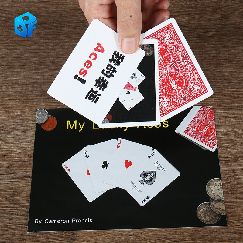 近景紙牌魔術道具 My lucky aces 互動魔術 原版單車印刷 效果好-細節圖3