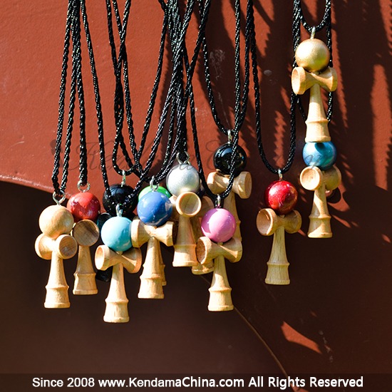 贏家劍玉項鏈 ins潮流鈦鋼不掉色 簡約百配 掛墜劍球kendama-細節圖2